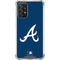MLB Atlanta Braves - Solid Distressed Galaxy A72 5G Clear Case